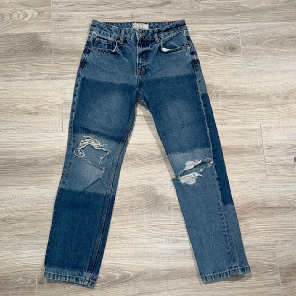 Free people jeans‎ ripped straight vintage looking